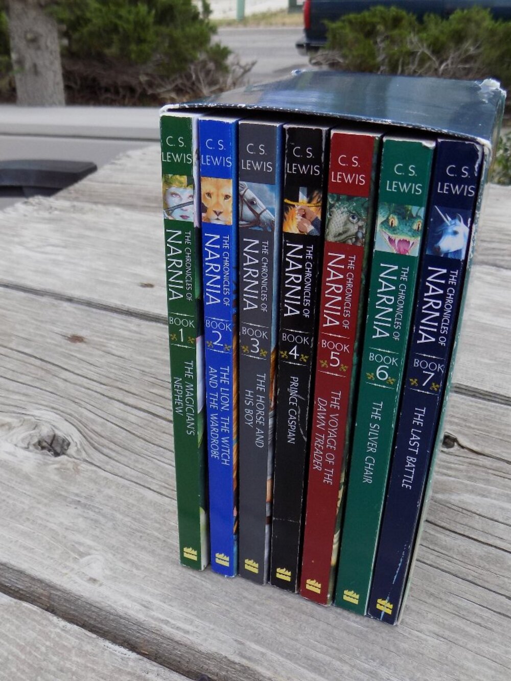 The Chronicles Of Narnia  C. S Lewis Paper Back Used Book Set Vintage